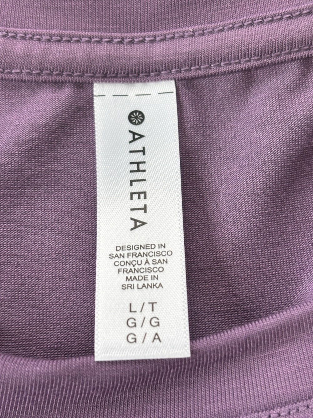 💜 Athleta Women's Large Purple Lilac Tank Top Flowy Sleeveless 💜 - Picture 7 of 11